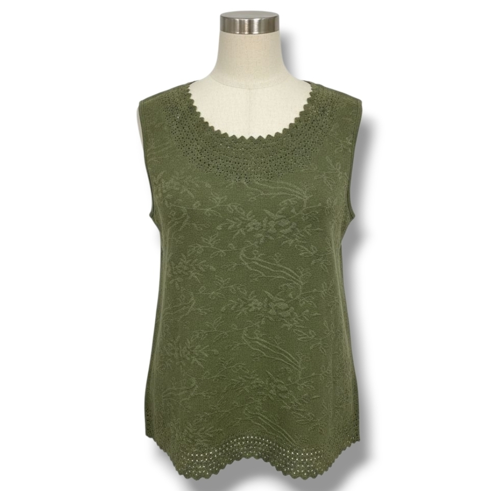 Belle Amie women's green Sleeveless blouse